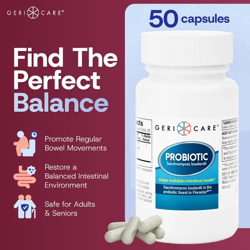 Miniatura 2 de GeriCare Suplemento probiótico y de salud digestiva definitiva, reparación intestinal completa, en comparación con la fórmula probiótica Florastor.
