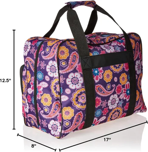 Miniatura 5 de Bolsa para máquina de coser Janome, color rojo Cachemira morada