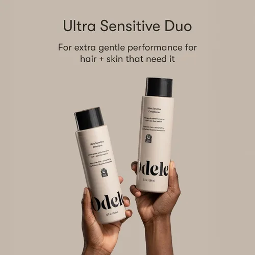 Miniatura 2 de Odele Juego de champú y acondicionador ultra sensible sin sulfato para una limpieza extra suave y todo tipo de cabello, 13 onzas líquidas cada uno