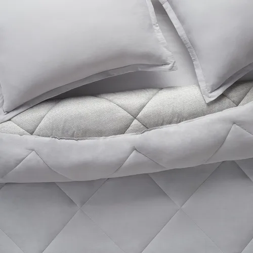 Miniatura 4 de Serta Juego de edredón reversible de 2 piezas con fundas de almohada para todas las estaciones, tamaño individual/individual XL, microchip