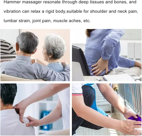 Miniatura 2 de NICHOY Masaje Trigger Point Back Muscle Percusión Madera, herramienta quiropráctica de martillo de columna vertebral, adecuado para dolor