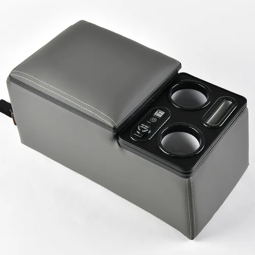 Miniatura 10 de Coverado - Organizador de consola central para auto, consolas universales para asiento trasero, organizador y almacenamiento para asiento