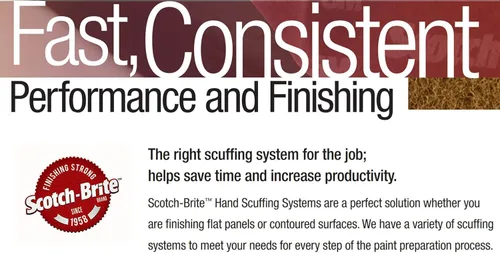 Miniatura 5 de Scotch-Brite (TM) - Lija Primer Prep 07747, de óxido de aluminio, 15' de largo x 4-3/4" de ancho, color granate (Pack de 1).