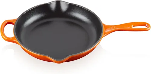 Le Creuset sartén de autor con mango de hierro, 9 pulgadas, Llama