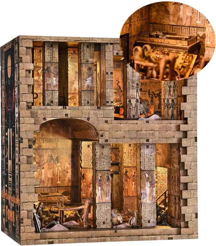 Miniatura 17 de fifijoy Kit de Rincón de Libros - Kit de Casa en Miniatura DIY para Adultos, Kit de Construcción de Casa Pequeña Cafetería Retro de los años 50