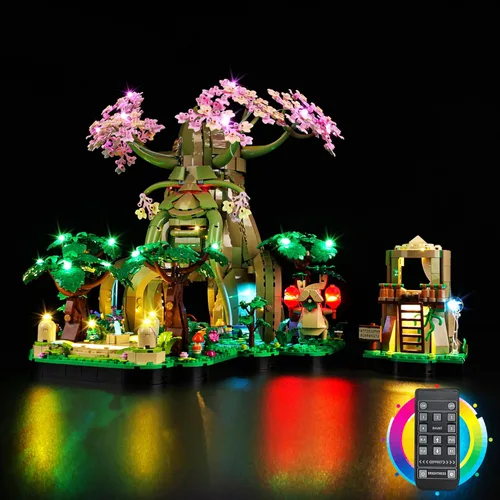 Miniatura 7 de Kyglaring Kit de iluminación LED compatible con Lego The Legend of Zelda Great Deku Tree 2 en 1 77092 (luces solamente, modelo no incluido)