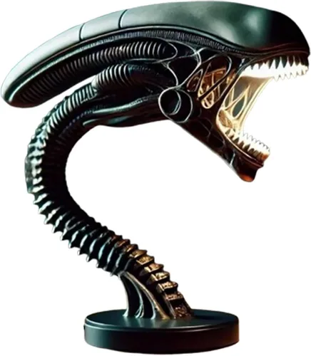 Luz nocturna de monstruo espacial, lámpara de mesa de resina de película 3D, decoración LED de ciencia ficción, regalo personalizado hecho a mano #1