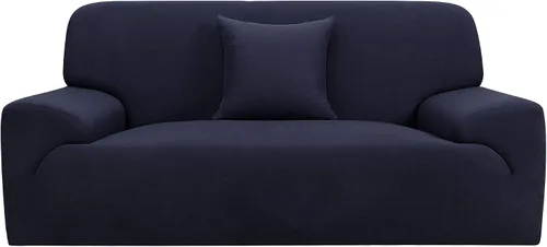 Miniatura 11 de uxcell Funda elástica para sofá, funda clásica sólida para sofás, sofá biplaza o sillón, muebles universales de poliéster elástico con una funda