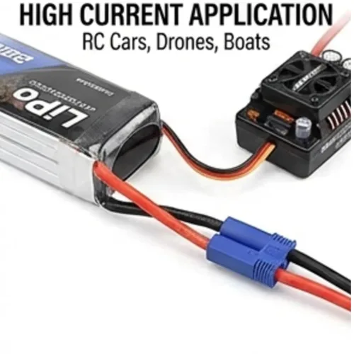 Miniatura 5 de 4 conectores macho y hembra ec5, enchufes macho banana y adaptadores de cable de carga equilibrados para juguetes de vehículos de helicóptero RC.