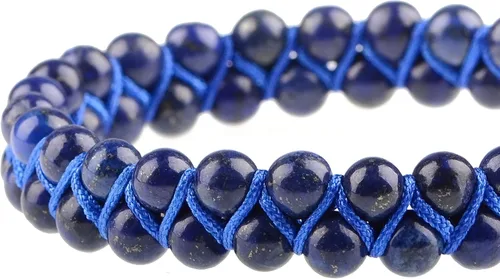 Miniatura 4 de MASSIVE BEADS Pulsera de macramé con cristales naturales para curación de chakras, cuentas de piedra de doble capa, piedras preciosas