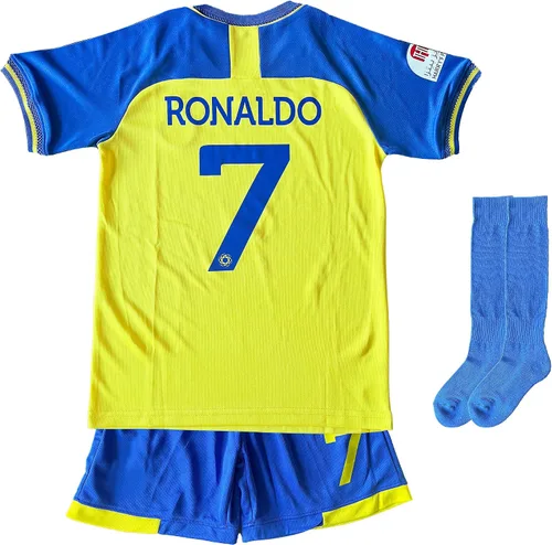 Camiseta de fútbol para niños, #7, Ron_aldo Jersey para niños, camiseta de fútbol para niños, camisetas juveniles de fútbol, 3 piezas
