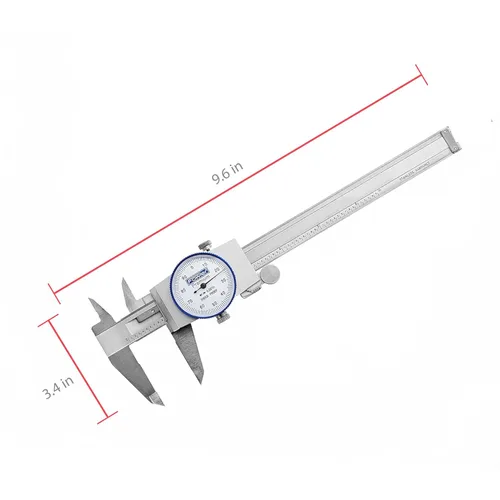 Miniatura 3 de Fowler, 52-008-706-0, calibre dial de acero inoxidable resistente a golpes, rango de medición 0 a 6 pulgadas, intervalo de graduación 0,001