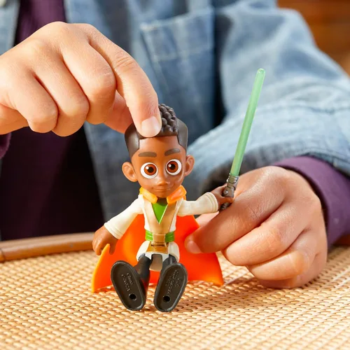 Miniatura 8 de Star Wars: Young Jedi Adventures Kai Brightstar Figura de acción, juguetes a escala de 4 pulgadas, juguetes preescolares para niños y niñas de 3 años