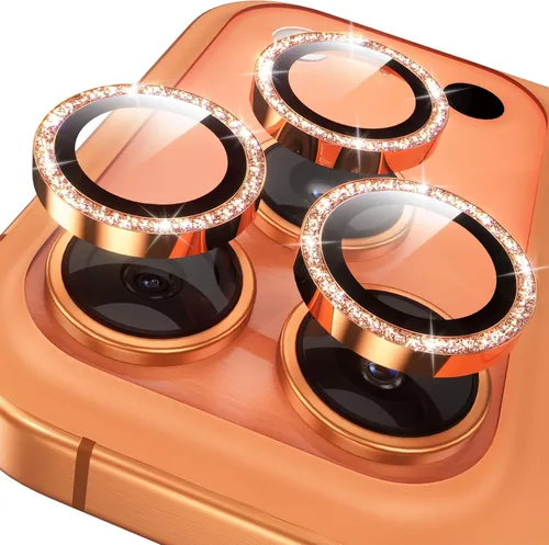 Miniatura 43 de YWXTW Protector de lente de cámara para iPhone 17 Pro/iPhone 17 Pro Max, [bandeja de instalación de 1 paso] Protector de pantalla de vidrio Naranja