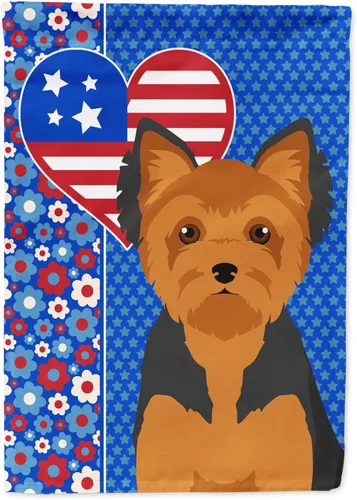 Miniatura 55 de Caroline's Treasures WDK5119GF - Bandera de jardín americana de Airedale Terrier de Estados Unidos, color negro y tostado, bandera decorativa