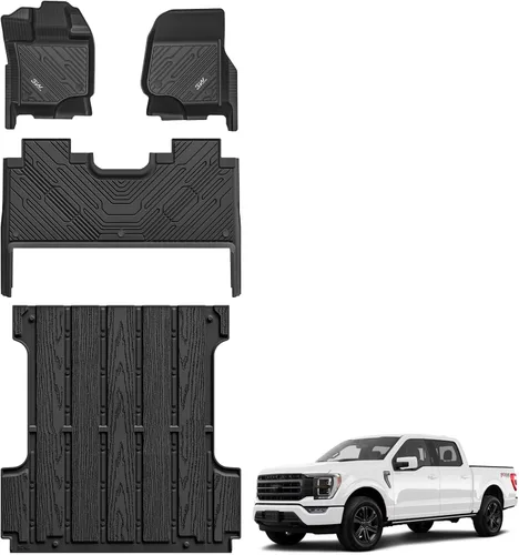 Miniatura 11 de 3W Alfombrillas de piso para Chevy Equinox 2018-2023 2024/Alfombrillas de piso GMC Terrain, TPE para todo clima con ajuste personalizado