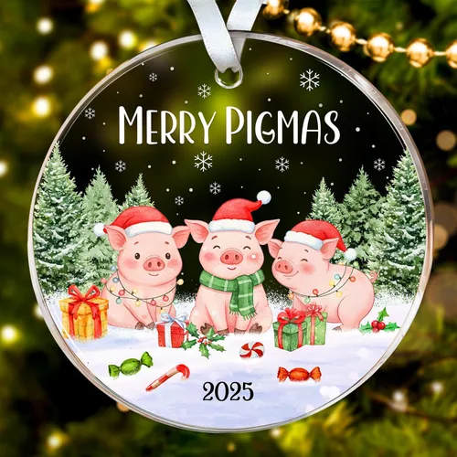Miniatura 12 de HEXMOZ Adornos de Oso para Árbol de Navidad - Regalos de Osos para Mujeres, Hombres, Amantes de los Osos - Adorno de Navidad de Osos, Ideas