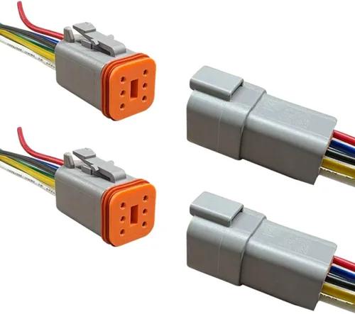 Miniatura 7 de Conector eléctrico impermeable de 2 pines Deutsch para automóvil con cable de 17 AWG, arnés de cableado de enchufe macho y hembra automotriz de 2