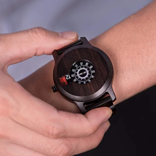 Miniatura 5 de BOBO BIRD Mens único moda clásico casual retro madera relojes lujo marca cuarzo relojes