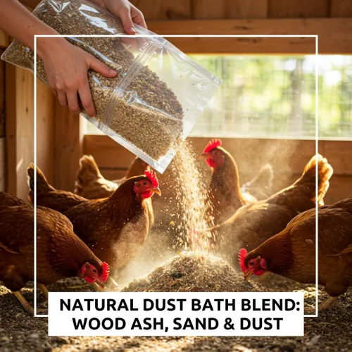 Miniatura 2 de World's Best - Baño de polvo de pollo, mezcla de ceniza de madera natural, arena y polvo fino, seguro para todos los pollos (10 libras)