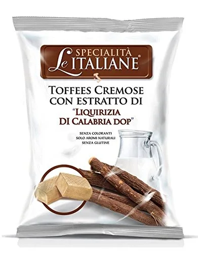 Serra, Calabrian Regaliz Toffees - Morbide Crema Liquirizia di Calabria DOP 3.53 oz bolsa (5 pcs)
