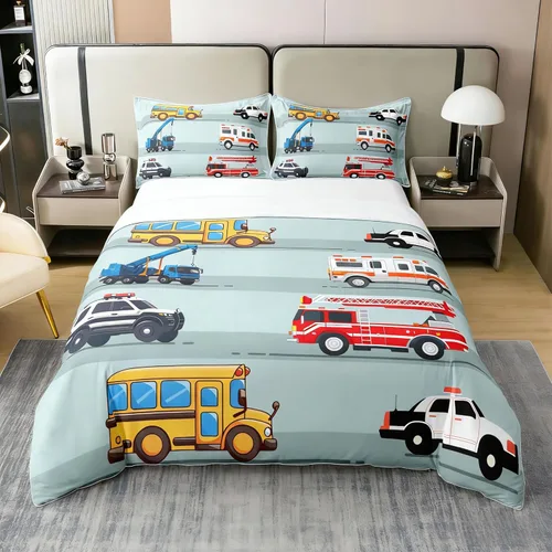 Miniatura 11 de Funda de edredón de pingüino de algodón puro completa kawaii funda de edredón de pingüino antártico juego de ropa de cama de animales para niños