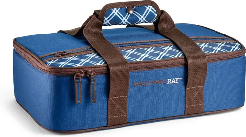 Rachael Ray Lasagna Lugger, Thermal Insulated Casserole Carrier for Hot or Cold Food, Lugger Tote for Potluck, Parties, Picnic, and Cookouts, Fits