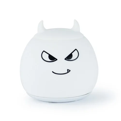 Luz nocturna LED de silicona portátil de dibujos animados para niños, recargable por USB, luz blanca cálida/cálida, luz cambiable, bonita lámpara de
