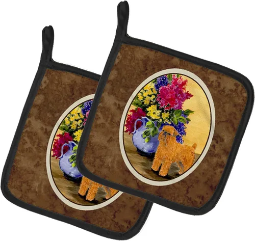 Miniatura 64 de Caroline's Treasures SS8617PTHD - Juego de soportes para ollas de cocina resistentes al calor, almohadillas calientes para horno para cocinar, Husky