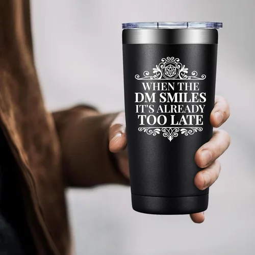 Miniatura 6 de Regalos de Dungeons and Dragons - Regalos para Dungeon Master - Regalo de Navidad para Dungeon Master D&d Dnd Dm Rpg Fans - Vaso Dnd de 20oz