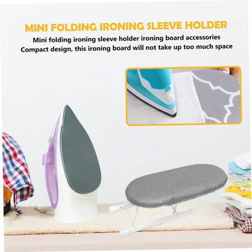 Miniatura 4 de Cómoda tabla de planchar, mini estante de planchado, taburete plegable para el hogar, fácil de limpiar