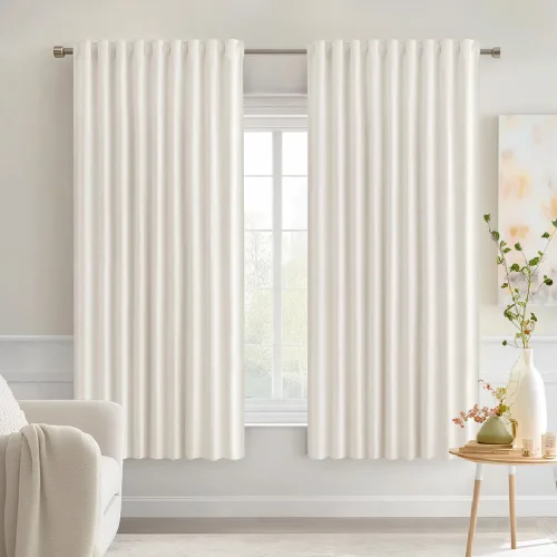 Miniatura 77 de MIULEE Cortinas opacas con pestaña trasera de 63 pulgadas de largo, juego de 2 paneles para sala de estar, dormitorio, privacidad, bolsillo