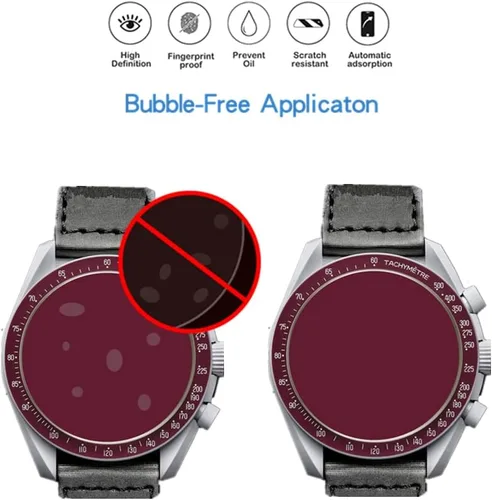 Miniatura 2 de Protector de pantalla compatible con Swatch MoonSwatch, protector de pantalla de TPU invisible de cobertura completa HD, compatible con Swatch