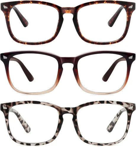 Miniatura 13 de MEETSUN - Gafas de bloqueo de luz azul, antifatiga ocular, para el dolor de cabeza (mejor sueño), lentes de lectura para computadora UV400 Paquete