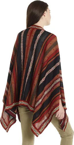 Miniatura 2 de Invisible World Ruana - Poncho de lana de alpaca para mujer, capa de invierno para otoño