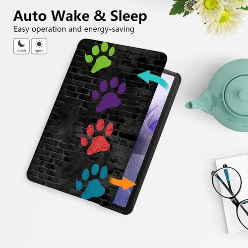 Miniatura 183 de Funda para tablet Fire 7 (12ª generación, versión 2022), delgada, a prueba de golpes, delgada, de piel sintética, con función de apagado/encendido