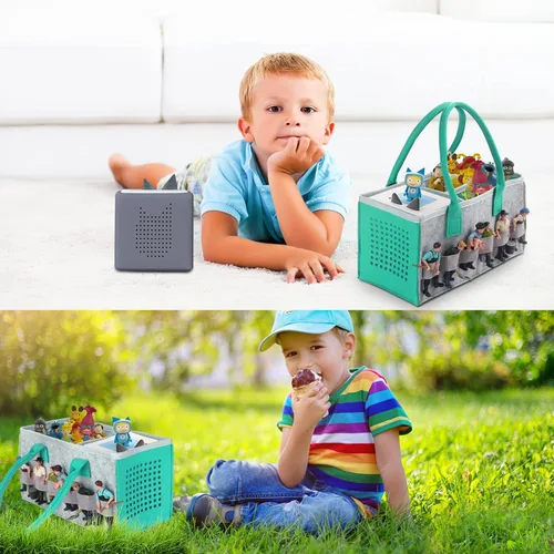 Miniatura 4 de Toniebox Bolsa Accesorios Funda Protectora Organizador con Almacenamiento para Figuras Mucho Espacio Bolsa para Juego de Iniciación Toniebox