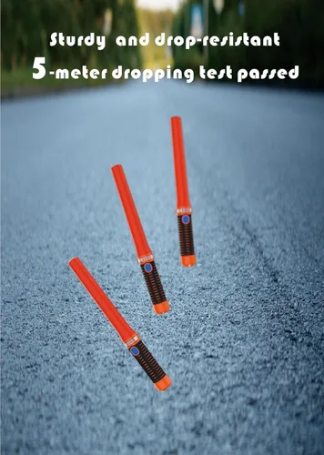 Miniatura 7 de Varita de tráfico LED para control de tráfico de 16 pulgadas, 4 piezas de bastón de tráfico de alta visibilidad con 3 modos de parpadeo