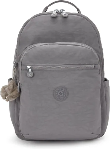 Miniatura 22 de Kipling Seoul - Mochila grande metálica para portátil de 15 pulgadas, Agua (Aqua Flowers)