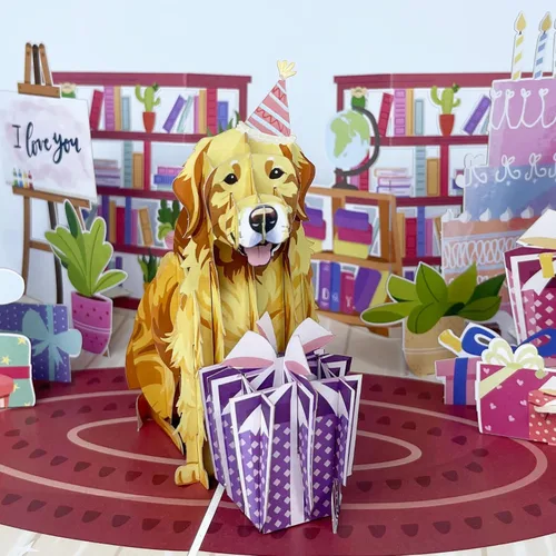 Miniatura 7 de Tarjeta de felicitación desplegable 3D – Tarjeta de pesca hecha a mano con lubina saltarina y lago escénico – Día del Padre, cumpleaños, jubilación