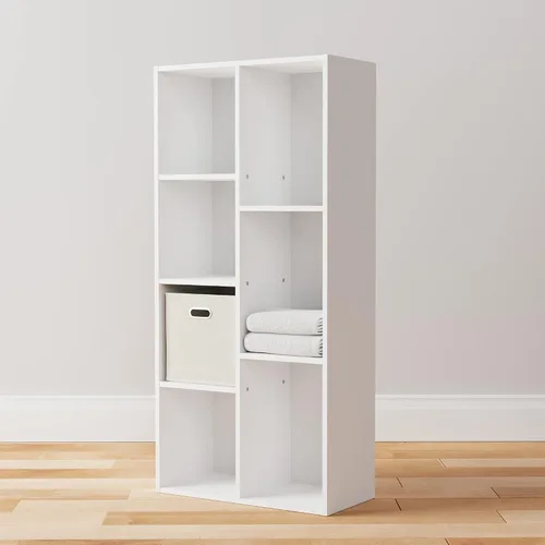 Miniatura 7 de Amazon Basics Estantería organizadora de 7 cubos, almacenamiento para el hogar y la oficina, 9.25 pulgadas de profundidad x 19.49 pulgadas de ancho