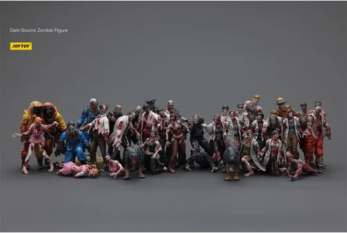 Miniatura 5 de JOYTOY Dark Source Zombie - Figura de Acción 1/25, 11 piezas con articulaciones móviles y desmontables, figuras de zombi en miniatura