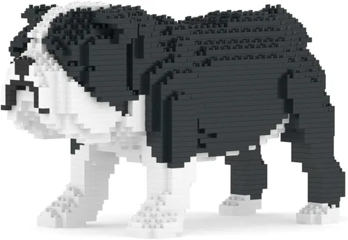Miniatura 7 de JEKCA Bulldog inglés 01S-M03 Bloques de construcción de plástico para perros Edad 14+ Marrón claro