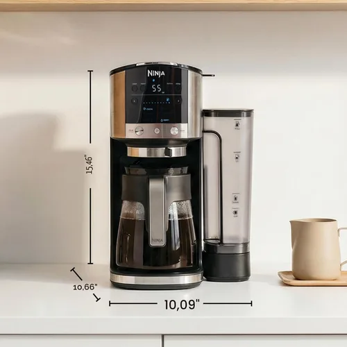 Miniatura 8 de Ninja DualBrew Cafetera Prepara café molido y cápsulas Prepara clásico, rico, sobre hielo y frío Prepara taza de una sola porción a jarra
