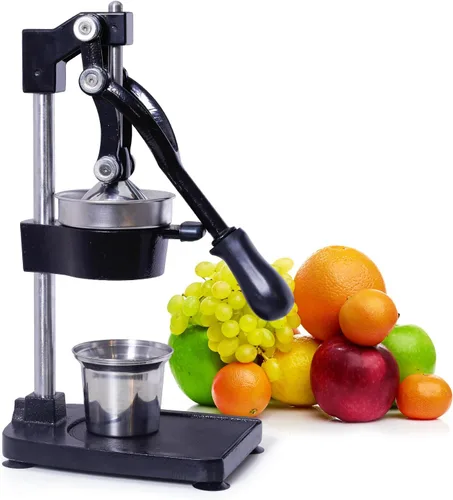 Miniatura 8 de Exprimidor manual de cítricos de hierro fundido, prensa manual comercial, exprimidor de encimera resistente para jugo de limón naranja fresco, fácil