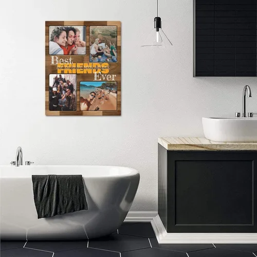 Miniatura 4 de SHIYEL - Impresiones personalizadas en lienzo con foto, regalos de cumpleaños personalizables para tía de sobrina o sobrino, crea un lienzo de pared