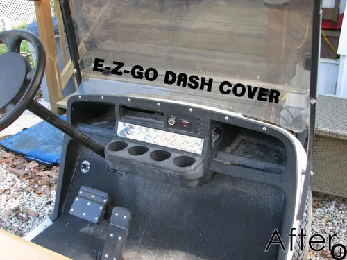 Miniatura 3 de Ezgo - Cubierta de tablero de placa de diamante para carrito de golf