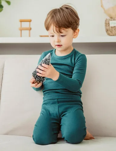 Miniatura 39 de AVAUMA - Pijama para niños y niñas de algodón básico para uso diario