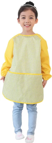 Miniatura 30 de Plie Kids Waterproof Art Smock – Long Sleeve Apron for Painting, Baking, Sensory Play (Ages 1–10)