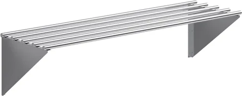 Miniatura 10 de AmGood Estante tubular de pared de acero inoxidable NSF de 18 pulgadas x 72 pulgadas Estantería de metal resistente para electrodomésticos